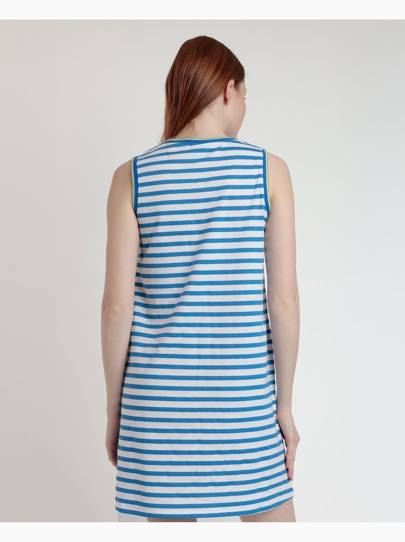Chemise de nuit sans manches Tennis Club pour femmes PEANUTS Bleu - Kiabi