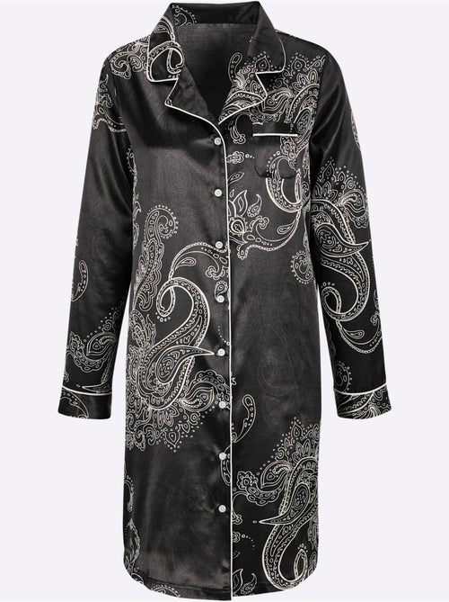 Chemise De Nuit Satin - Taille Standard - Witt - Kiabi Chemise De Nuit Satin - Taille Standard - Witt - Kiabi