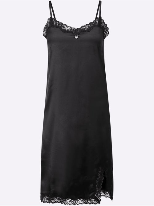 Chemise De Nuit Satin - Taille Standard - Witt - Kiabi Chemise De Nuit Satin - Taille Standard - Witt - Kiabi
