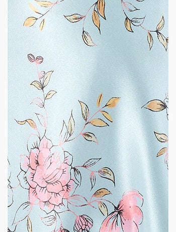 Chemise de nuit satin et dentelle - Damart