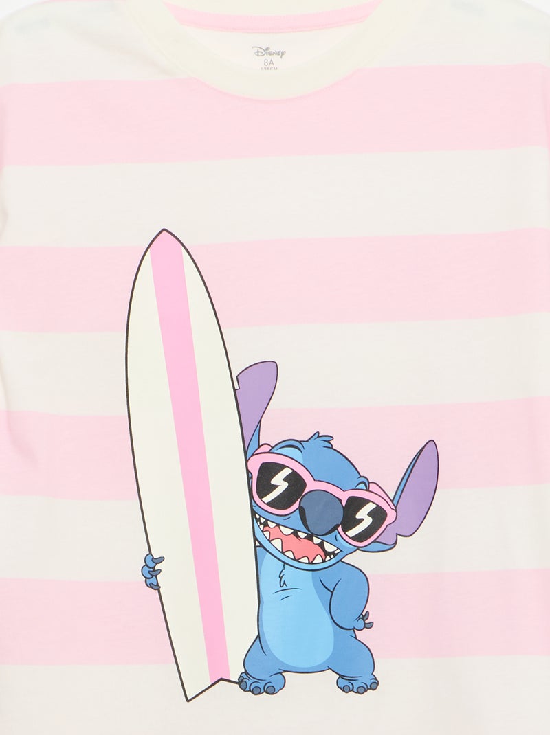 Chemise de nuit 'Stitch' 'Disney' Rose - Kiabi