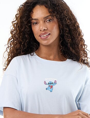 Chemise de nuit tee-shirt 'Stitch'