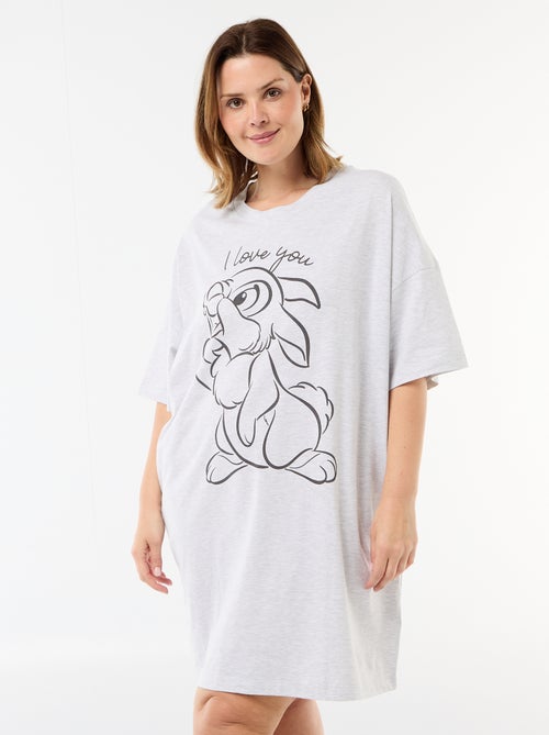 Chemise de nuit tee-shirt 'Panpan' - Kiabi