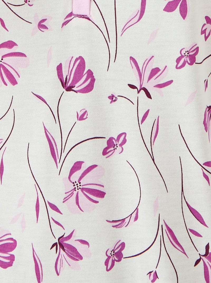 Chemise de nuit Thermolactyl avec chauffe-épaules  - Damart Rose - Kiabi