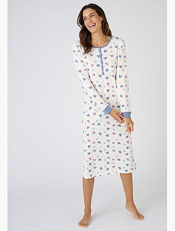 Chemise de nuit Thermolactyl col boutonné - Damart