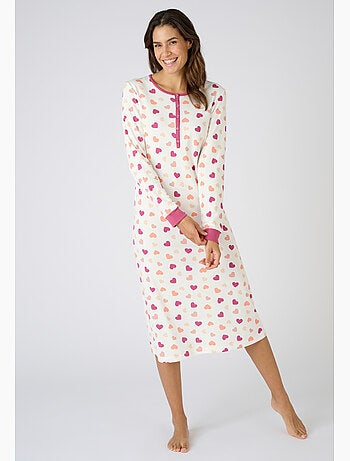 Chemise de nuit Thermolactyl col boutonné - Damart