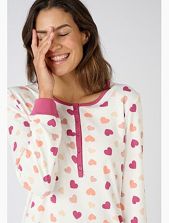 Chemise de nuit Thermolactyl col boutonné - Damart