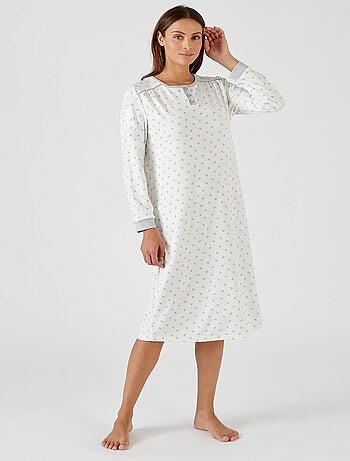 Chemise de nuit Thermolactyl en maille interlock - Damart