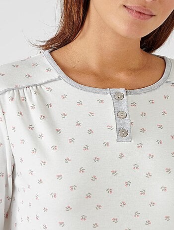 Chemise de nuit Thermolactyl en maille interlock - Damart