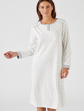 Chemise de nuit Thermolactyl en maille interlock - Damart