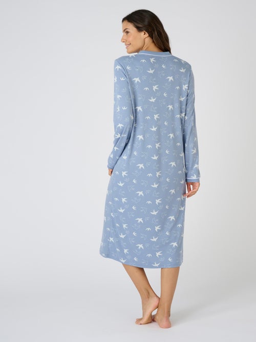 Chemise de nuit Thermolactyl en maille interlock - Damart - Kiabi