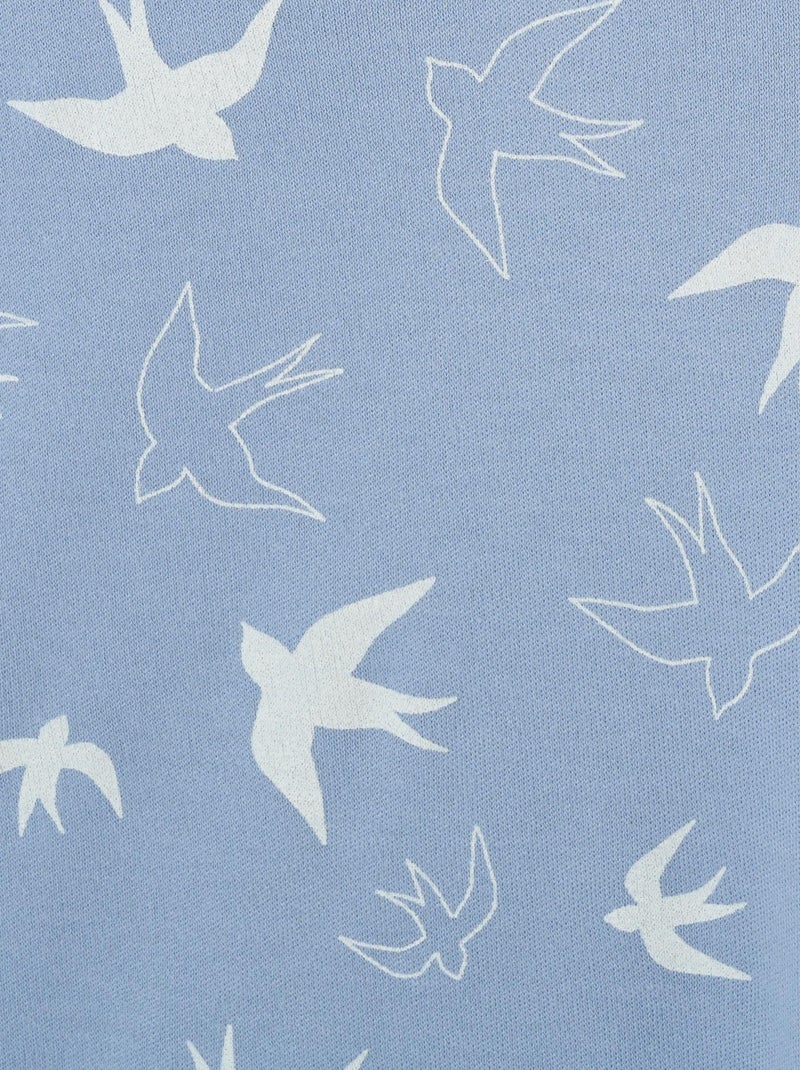 Chemise de nuit Thermolactyl en maille interlock - Damart Bleu - Kiabi