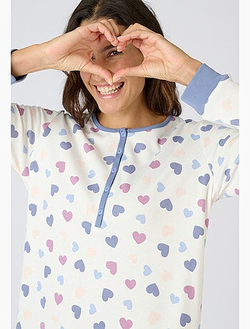 Chemise de nuit Thermolactyl en maille interlock - Damart