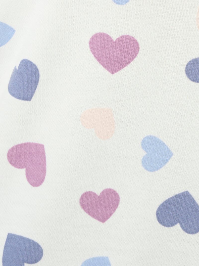 Chemise de nuit Thermolactyl en maille interlock - Damart Bleu - Kiabi