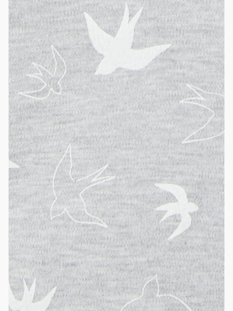 Chemise de nuit Thermolactyl en maille interlock - Damart Gris - Kiabi