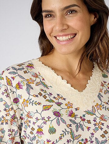 Chemise de nuit Thermolactyl en maille jersey - Damart