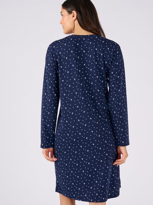 Chemise de nuit Thermolactyl en maille jersey - Damart - Kiabi