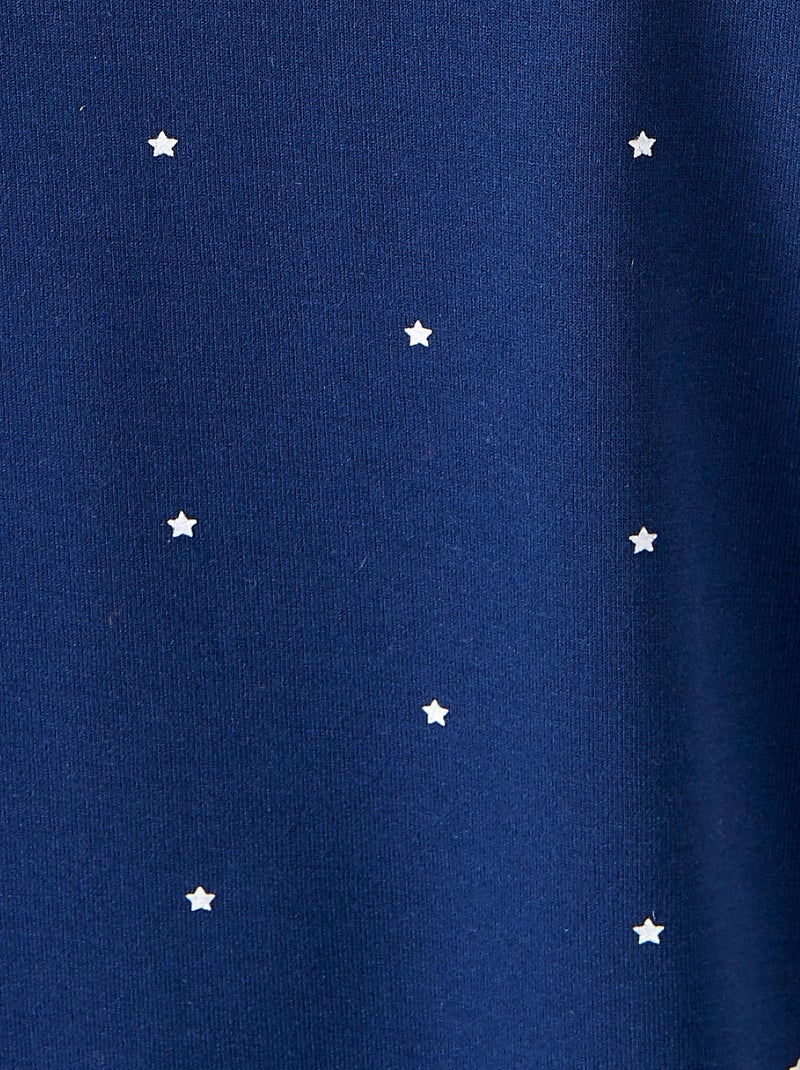 Chemise de nuit Thermolactyl en maille jersey - Damart Bleu marine - Kiabi