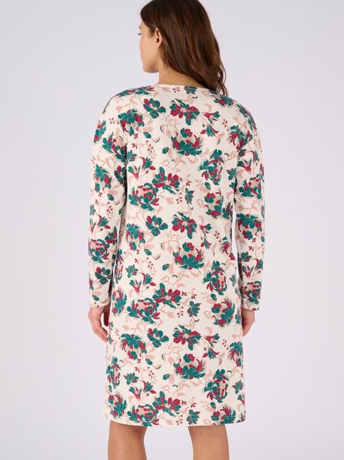 Chemise de nuit Thermolactyl en maille jersey - Damart - Kiabi