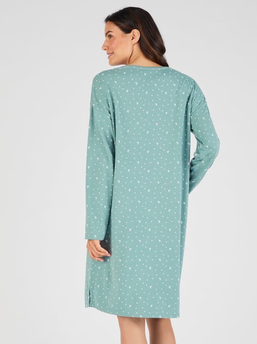 Chemise de nuit Thermolactyl en maille jersey - Damart - Kiabi Chemise de nuit Thermolactyl en maille jersey - Damart - Kiabi