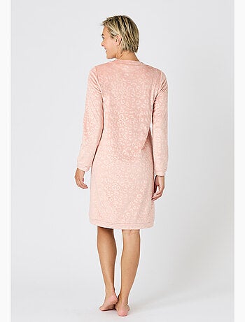 Chemise de nuit Thermolactyl en velours embossé - Damart