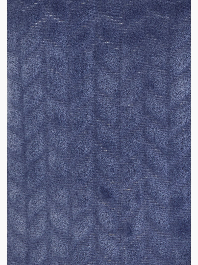 Chemise de nuit Thermolactyl maille reliéfée - Damart Bleu - Kiabi