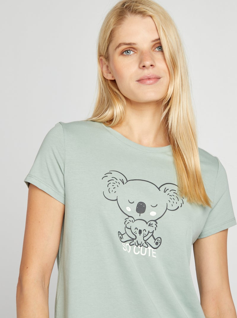 Chemise de nuit Vert - Kiabi