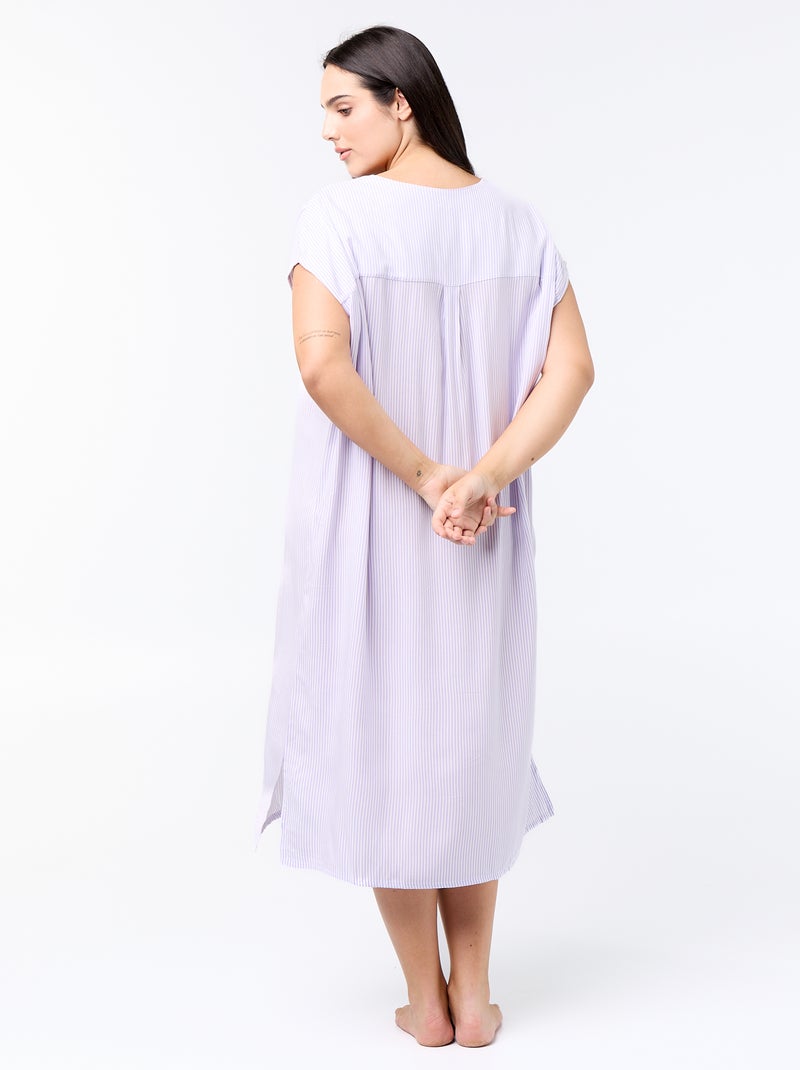 Chemise de nuit Violet - Kiabi