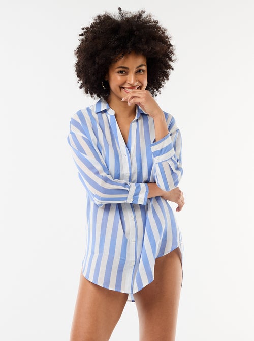 Chemise de plage fluide imprimée - Kiabi Chemise de plage fluide imprimée - Kiabi