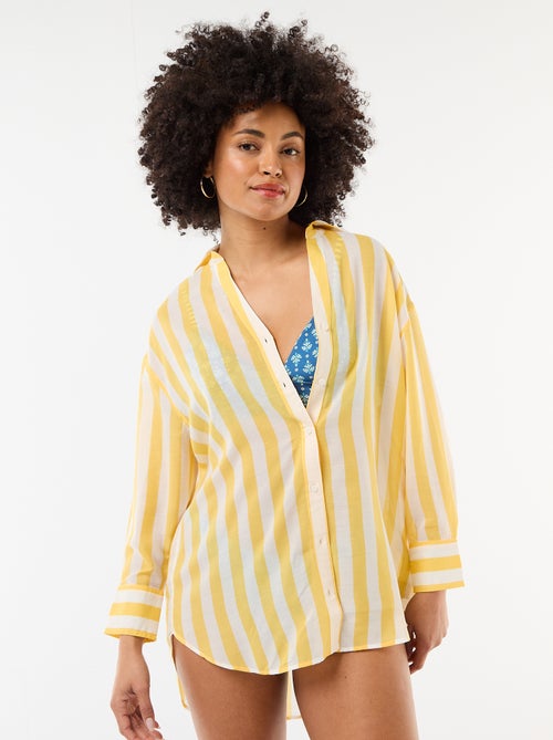 Chemise de plage fluide imprimée - Kiabi Chemise de plage fluide imprimée - Kiabi
