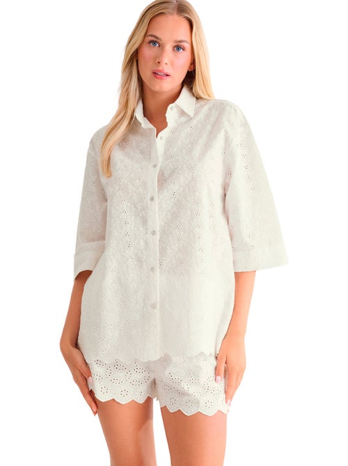 Chemise de plage manches trois quarts PANAMA - Kiabi