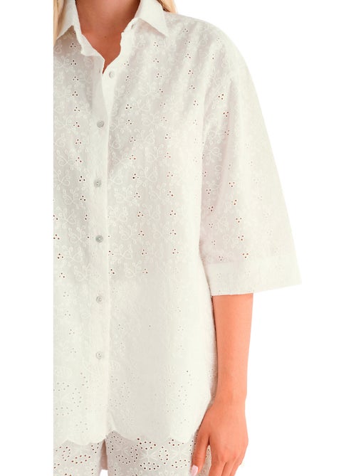 Chemise de plage manches trois quarts PANAMA - Kiabi