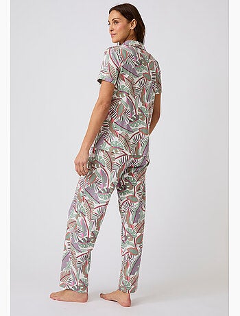 Chemise de pyjama en pur coton peigné - Damart