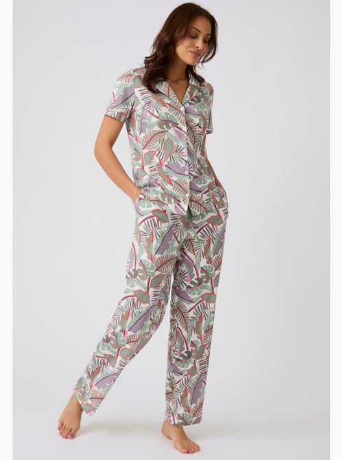 Chemise de pyjama en pur coton peigné - Damart - Kiabi