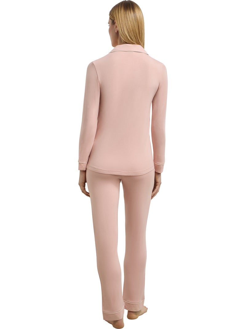 Chemise de pyjama Soft Blush Rose pâle - Kiabi