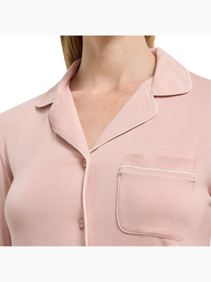 Chemise de pyjama Soft Blush Rose pâle - Kiabi