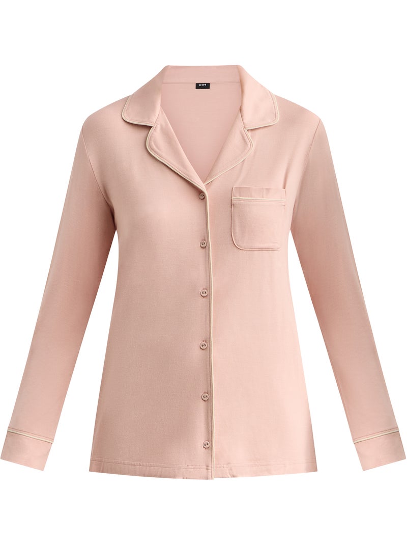 Chemise de pyjama Soft Blush Rose pâle - Kiabi