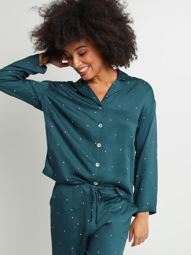 Chemise de pyjama viscose Arome - RougeGorge Lingerie Vert - Kiabi