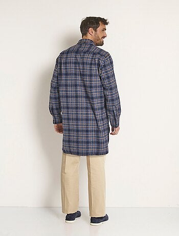 Chemise de travail chaude flanelle à carreaux