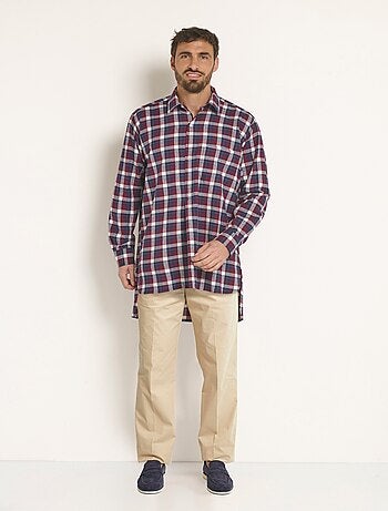 Chemise de travail chaude flanelle à carreaux