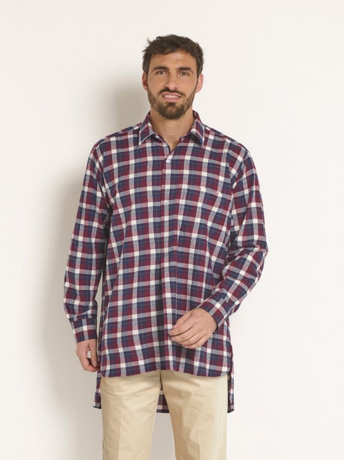 Chemise de travail chaude flanelle à carreaux - Kiabi