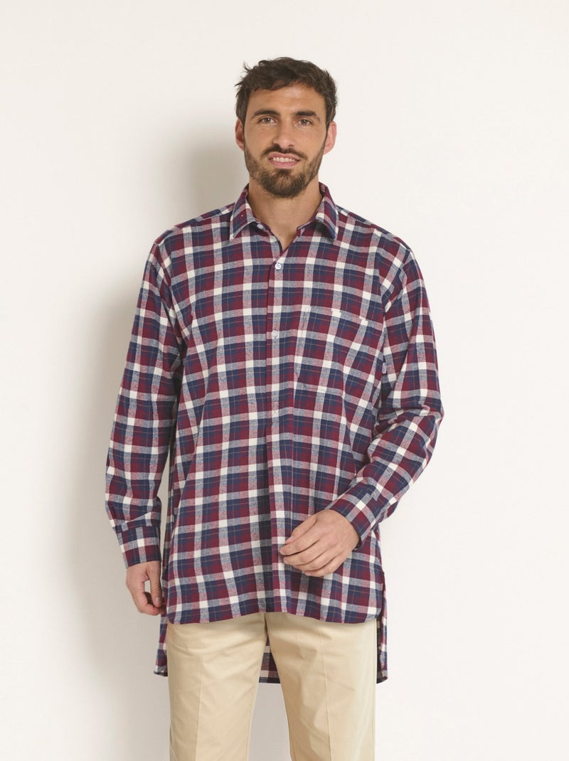 Chemise de travail chaude flanelle à carreaux Rouge - Kiabi