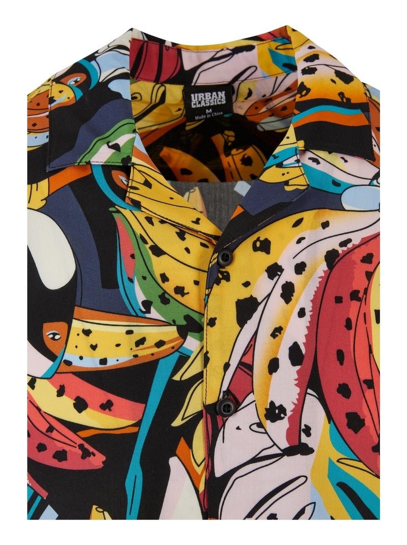 Chemise de vacances - urban classics Noir Multicolore - Kiabi