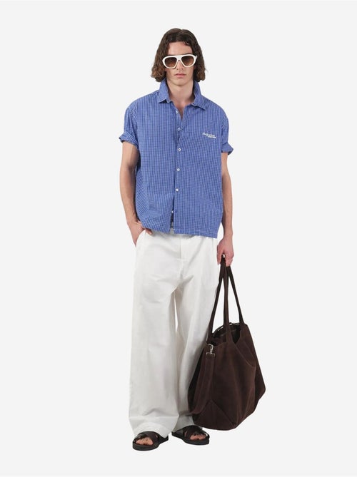 Chemise décontractée à carreaux boutonnée à manches courtes giesto - Kiabi Chemise décontractée à carreaux boutonnée à manches courtes giesto - Kiabi