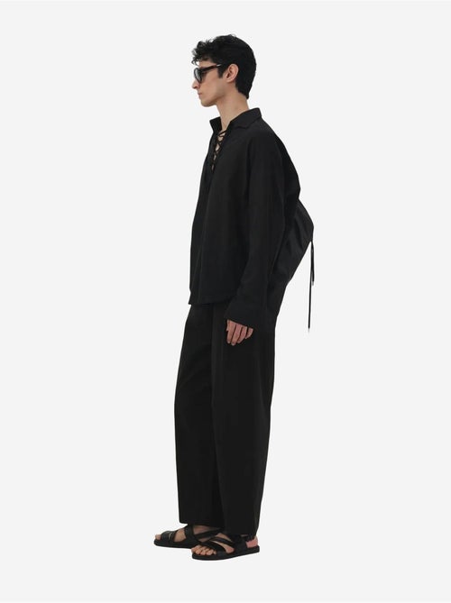 Chemise décontractée à manches longues avec lien à nouer giesto - Kiabi Chemise décontractée à manches longues avec lien à nouer giesto - Kiabi