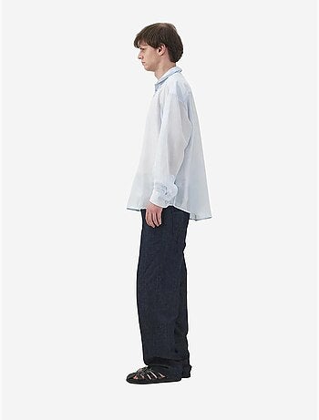 Chemise décontractée à manches longues coupe ample avec détail noué giesto