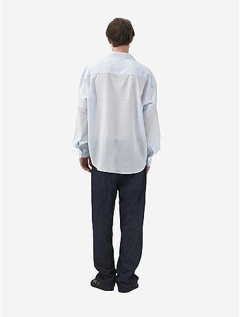 Chemise décontractée à manches longues coupe ample avec détail noué giesto