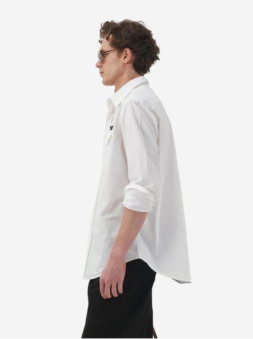 Chemise décontractée à manches longues en coton avec poche giesto - Kiabi Chemise décontractée à manches longues en coton avec poche giesto - Kiabi