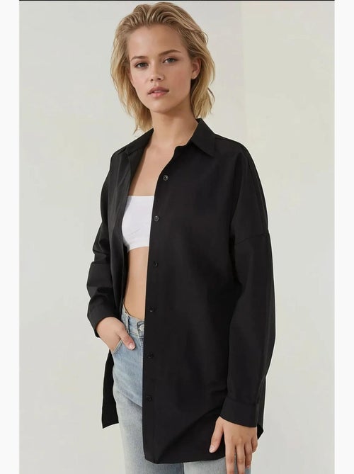 Chemise décontractée à manches longues en lin mélangé hiccup - Kiabi Chemise décontractée à manches longues en lin mélangé hiccup - Kiabi