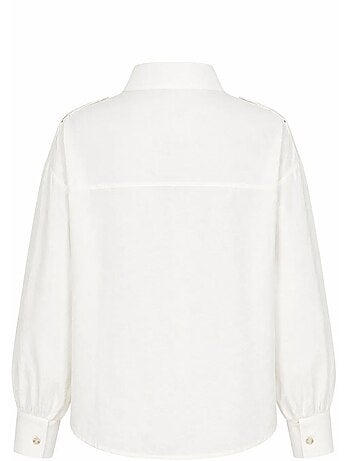 Chemise décontractée boutonnée à col mandarin mixray